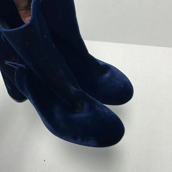 Nine West Khraine velvet blue boots - Picture 7 of 9